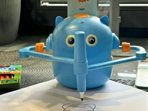 Interaktywny robot rysujący Rysiobot rysuje tygrysa